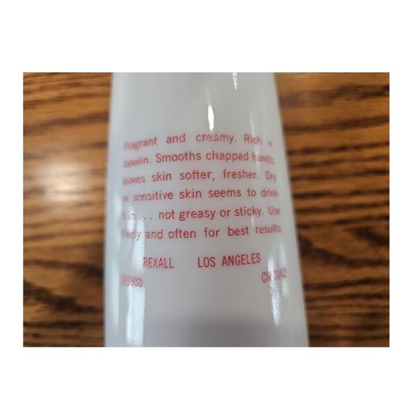 Vintage Cara Nome Hand Cream and Hand Lotion White Glass Jar and Bottle Pink - Picture 7 of 9